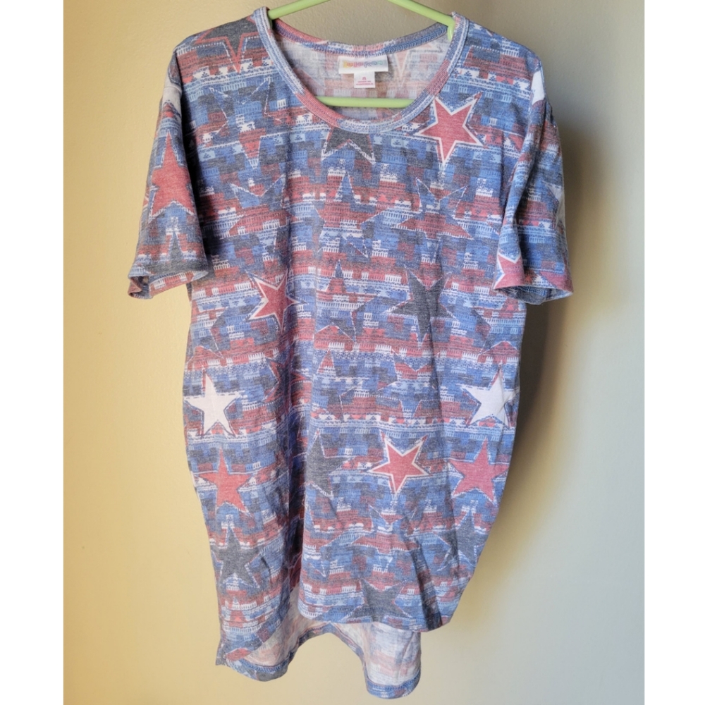 Lularoe Patriotic Kids Gracie Tee